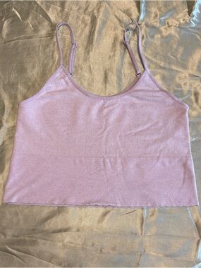 Anthropologie Lavender Crop Cami Bra/Tank Top